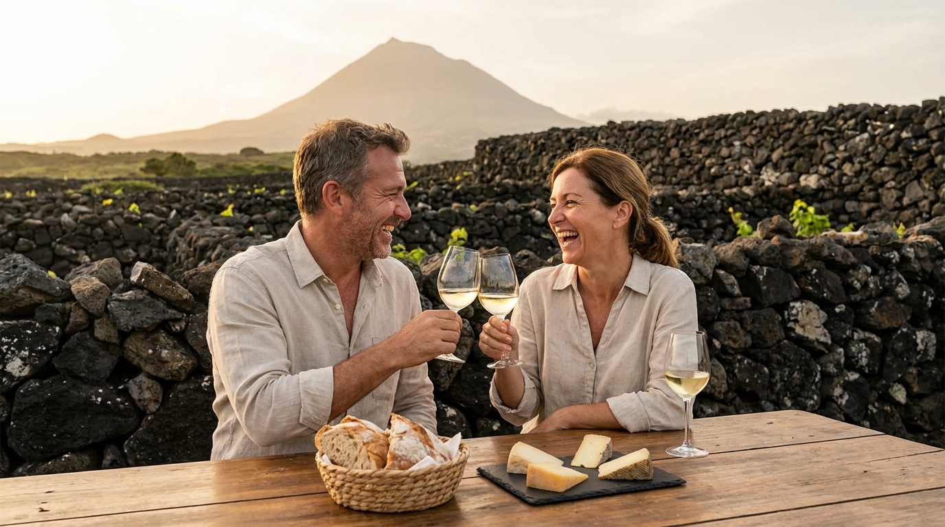 Prova de Vinhos nas Vinhas do Pico
